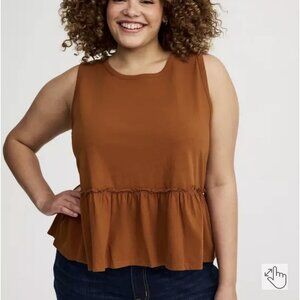 Torrid Cotton Crew Babydoll Top